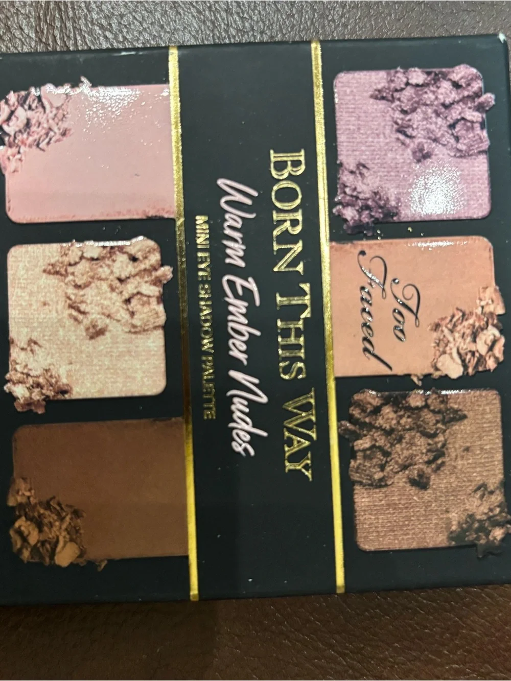 NIB Too Faced Born This Way Warm Ember Nudes Mini Eyeshadow Palette